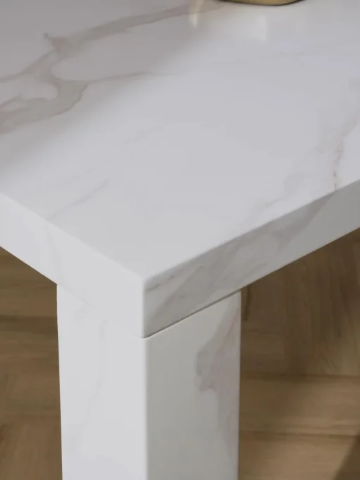 Mesa De Comedor Carl, Tablero En Aspecto Marmol, 180 X 90 Cm