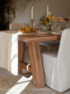 Mesa De Comedor De Madera De Roble Ashton, Tamanos Diferentes