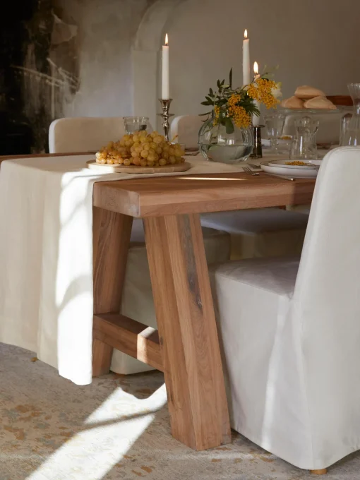 Mesa De Comedor De Madera De Roble Ashton, Tamanos Diferentes