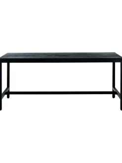 Mesa De Comedor De Madera De Mango Raw, 180 X 90 Cm