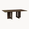 Mesa De Comedor En Madera Oscura Androgyne, Tamanos Diferentes