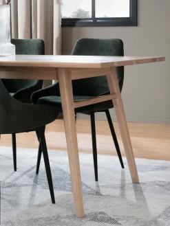 Mesa De Comedor Extensibe De Roble Nevis, 220-265 X 90 Cm