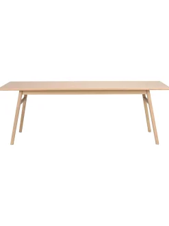 Mesa De Comedor Extensibe De Roble Nevis, 220-265 X 90 Cm