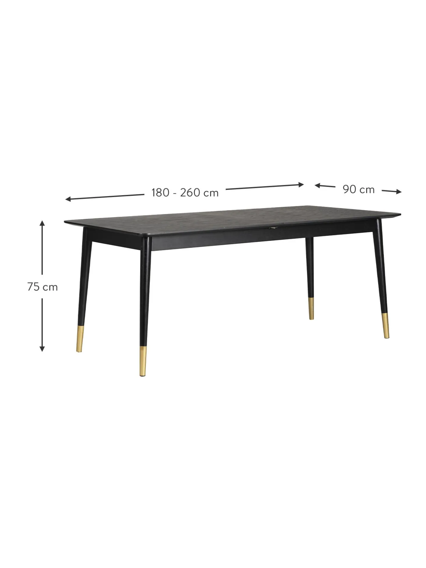 Mesa De Comedor Extensible Fenwood, 180-260 X 90 Cm