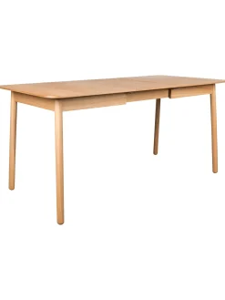 Mesa De Comedor Extensible De Madera De Fresno Glimps, 120-162 X 80 Cm