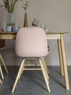 Mesa De Comedor Extensible De Madera De Fresno Glimps, 120-162 X 80 Cm