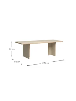 Mesa De Comedor Hanga, 220 X 90 Cm