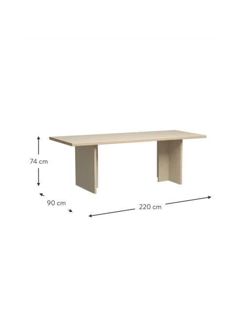 Mesa De Comedor Hanga, 220 X 90 Cm
