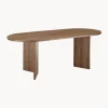 Mesa De Comedor Ovalada De Madera Toni, 200 X 90 Cm