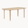 Mesa De Comedor Ovalada De Madera De Roble Maciza Archie, 200 X 100 Cm