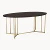 Mesa De Comedor Ovalada De Madera De Mango Luca, Tamanos Diferentes