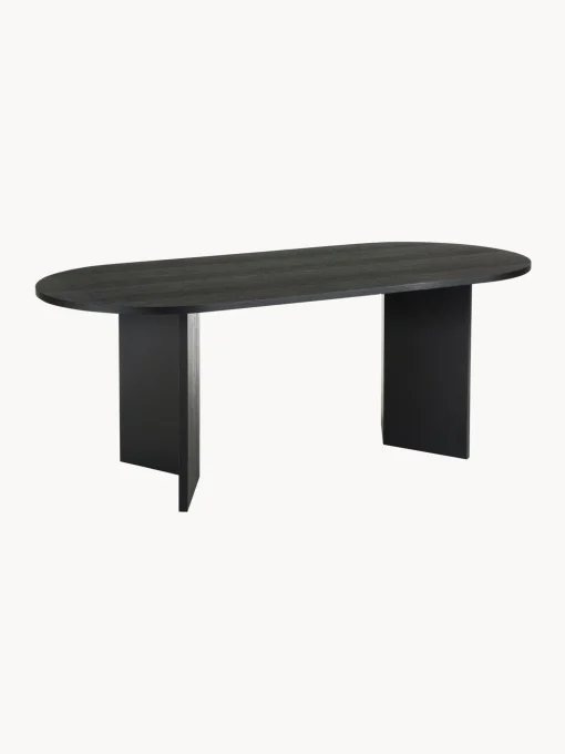 Mesa De Comedor Ovalada De Madera Toni, 200 X 90 Cm