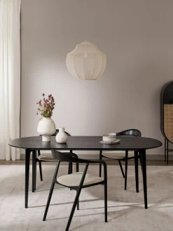 Mesa De Comedor Ovalada De Madera De Mango Maciza Archie, 200 X 100 Cm