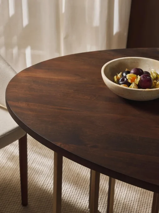 Mesa De Comedor Ovalada De Madera De Mango Luca, Tamanos Diferentes