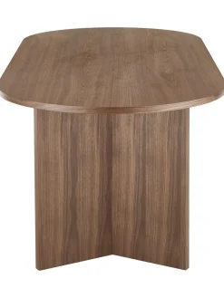 Mesa De Comedor Ovalada De Madera Toni, 200 X 90 Cm