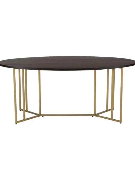 Mesa De Comedor Ovalada De Madera De Mango Luca, Tamanos Diferentes
