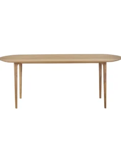 Mesa De Comedor Ovalada De Madera De Roble Maciza Archie, 200 X 100 Cm