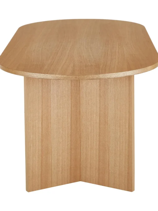 Mesa De Comedor Ovalada De Madera Toni, 200 X 90 Cm