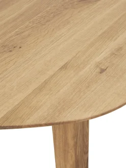 Mesa De Comedor Ovalada De Madera De Roble Maciza Archie, 200 X 100 Cm