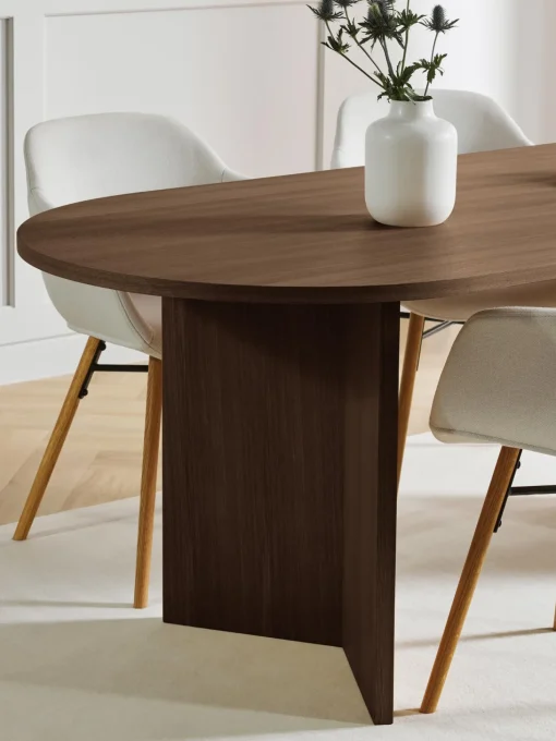 Mesa De Comedor Ovalada De Madera Toni, 200 X 90 Cm