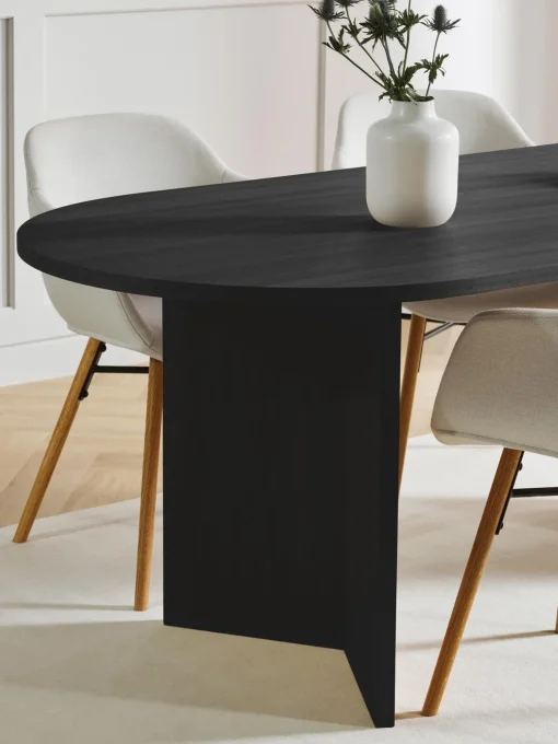 Mesa De Comedor Ovalada De Madera Toni, 200 X 90 Cm