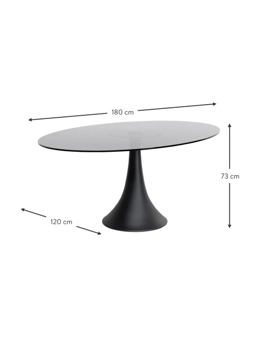 Mesa De Comedor Ovalada Grande Possibilita