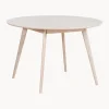 Mesa De Comedor Redonda De Roble Yumi, O 115 Cm