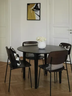 Mesa De Comedor Redonda De Madera De Mango Archie, O 110 Cm