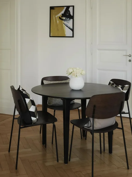 Mesa De Comedor Redonda De Madera De Mango Archie, O 110 Cm