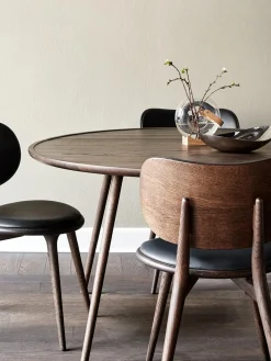 Mesa De Comedor Redonda De Madera De Roble Accent, Tamanos Diferentes