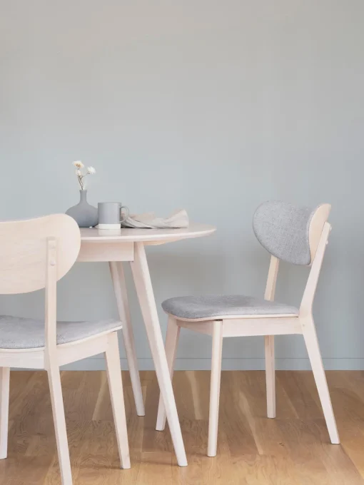 Mesa De Comedor Redonda De Roble Yumi, O 115 Cm