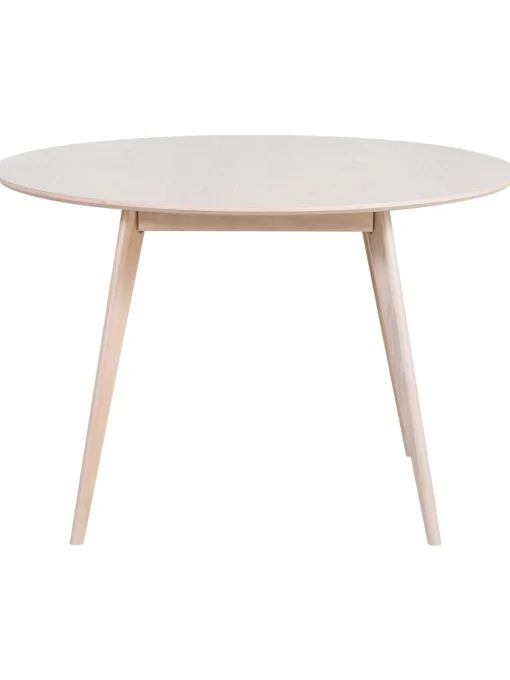 Mesa De Comedor Redonda De Roble Yumi, O 115 Cm