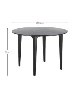 Mesa De Comedor Redonda De Madera De Mango Archie, O 110 Cm
