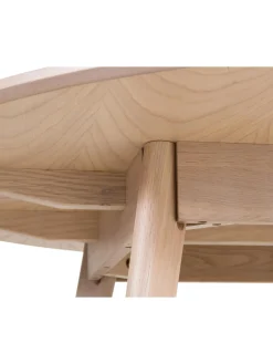 Mesa De Comedor Redonda De Roble Yumi, O 115 Cm