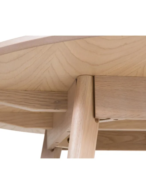 Mesa De Comedor Redonda De Roble Yumi, O 115 Cm