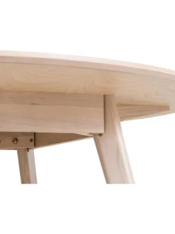 Mesa De Comedor Redonda De Roble Yumi, O 115 Cm