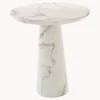 Mesa De Comedor Redonda En Aspecto Marmol Disc