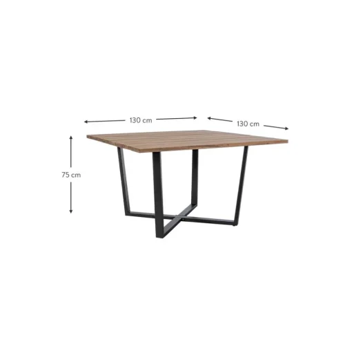 Mesa Para Exterior De Madera De Acacia Helsinki, 130 X 75 Cm