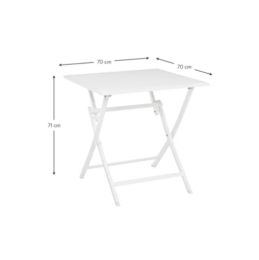 Mesa Plegable Para Exterior Elin, 70 X 70 Cm
