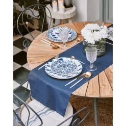 Mesa Redonda Para Exterior De Madera De Teca Hard & Ellen, Tamanos Diferentes