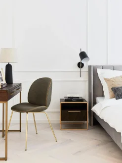 Mesita De Noche De Madera Maciza De Mango Harry