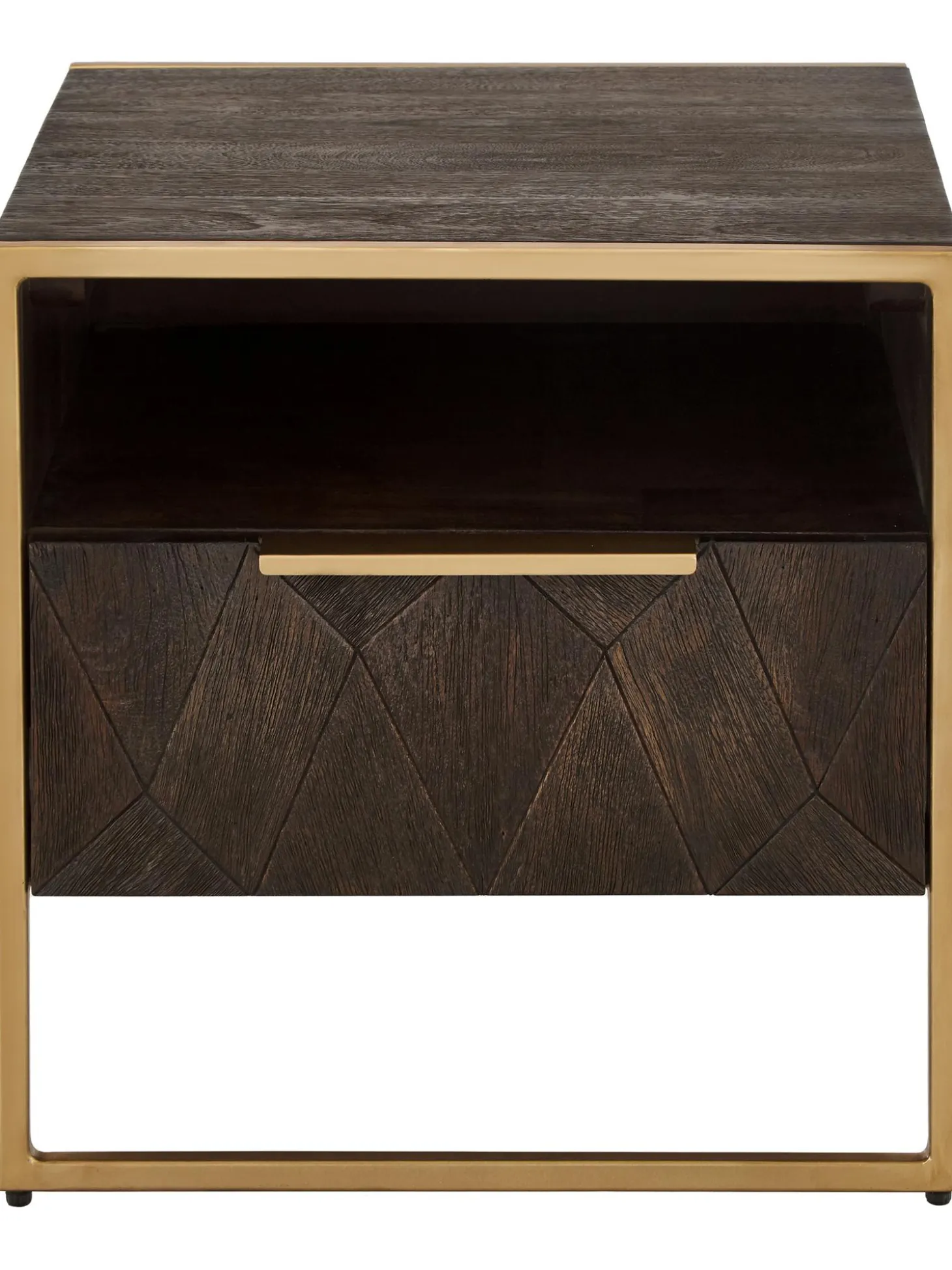 Mesita De Noche De Madera Maciza De Mango Harry