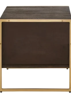 Mesita De Noche De Madera Maciza De Mango Harry