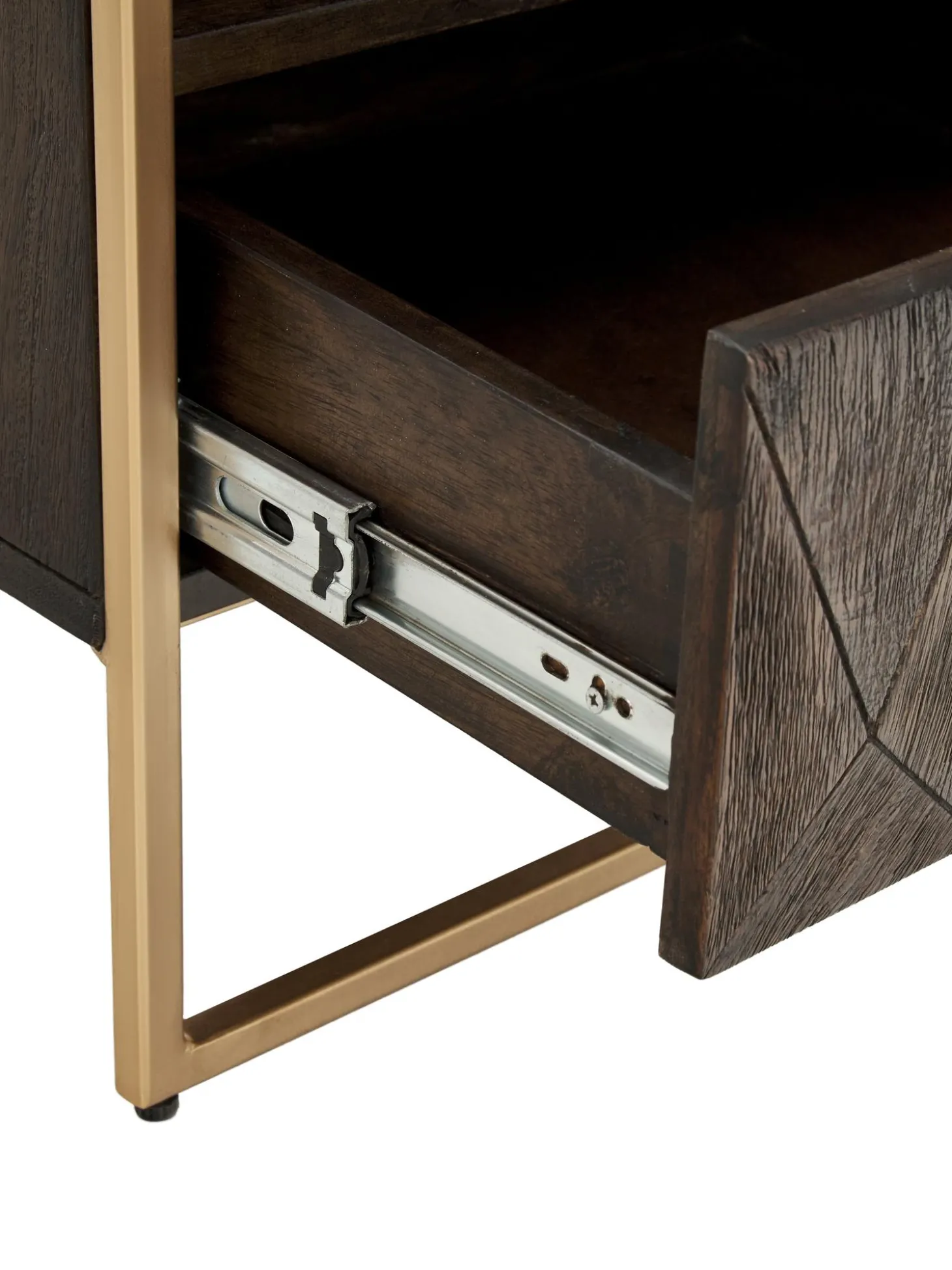 Mesita De Noche De Madera Maciza De Mango Harry