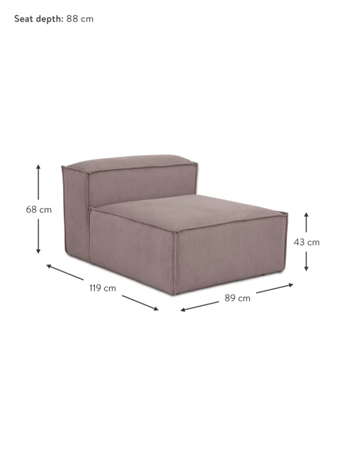Modulo Central De Pana Sofa Lennon