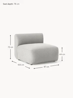 Modulo Central En Tejido Boucle Sofa Sofia