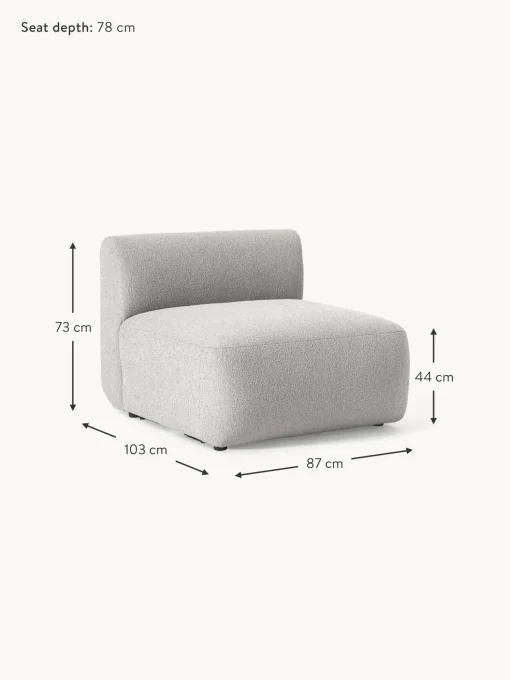 Modulo Central En Tejido Boucle Sofa Sofia