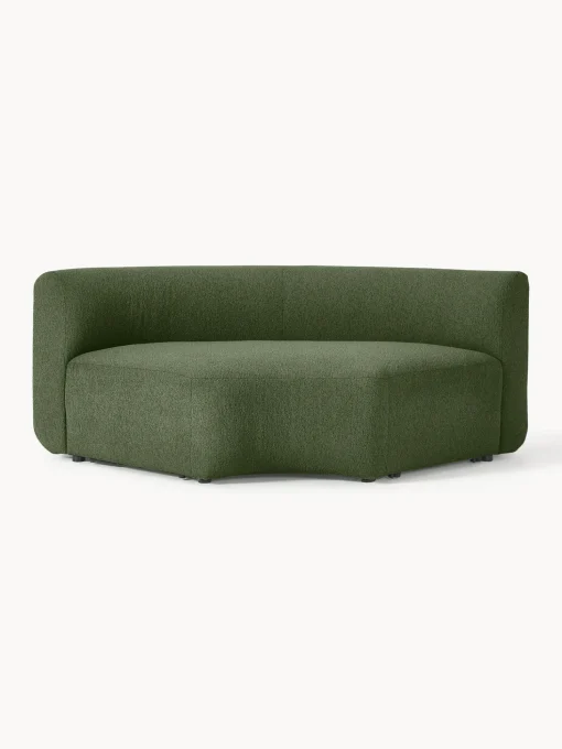 Modulo De Esquina Redondo En Tejido Boucle Sofa Sofia