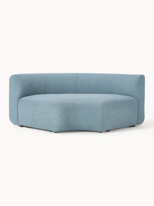 Modulo De Esquina Redondo En Tejido Boucle Sofa Sofia