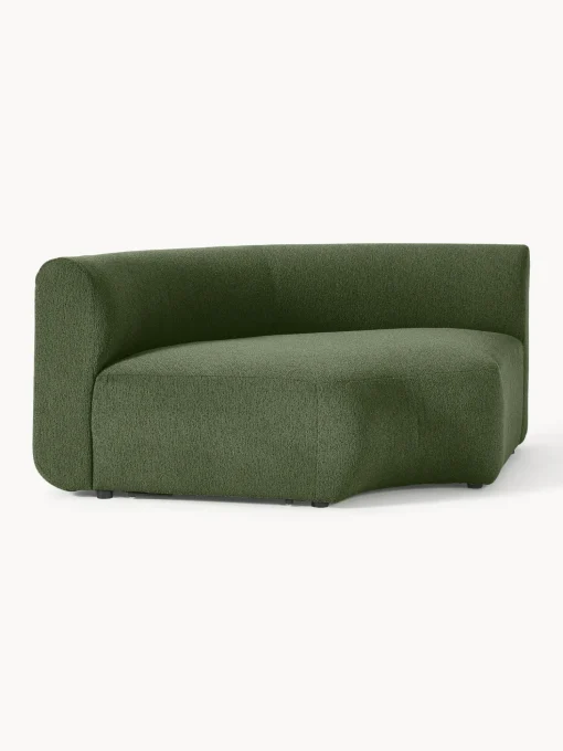 Modulo De Esquina Redondo En Tejido Boucle Sofa Sofia